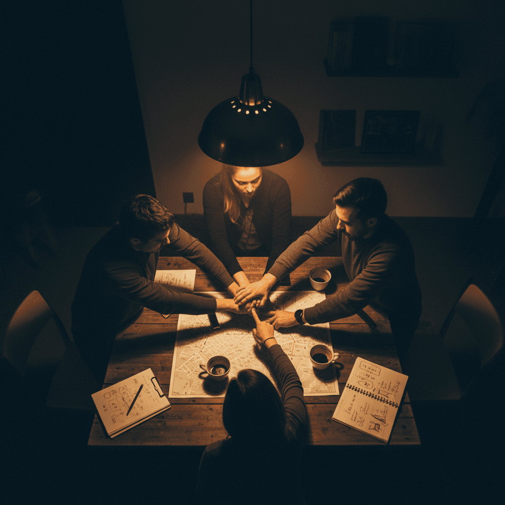 A Tactical Group Game — Real Teamwork When You Can’t See Faces