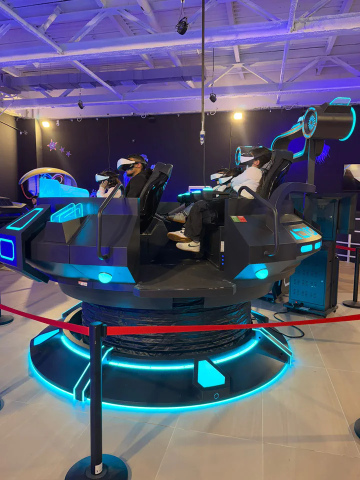 The VR6 and the VR 360 Machine with riders